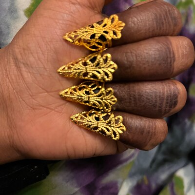 Biblically Accurate Angel: Winged Eye Finger Armor Ring Gold - Etsy