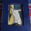 Fine Art Rabbit Print in the Kitchen - Etsy