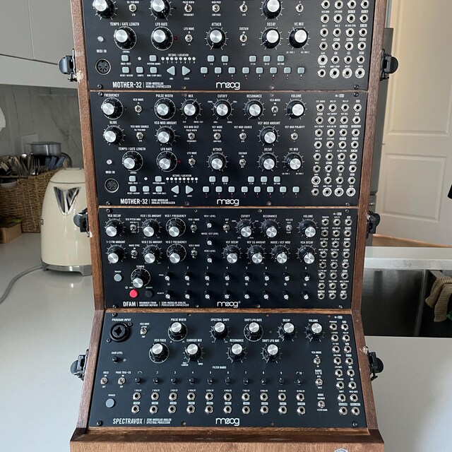 moog DFAM ケース Wooden Case+ Stand for Moog Semi-modular Synthesizer/ Mother