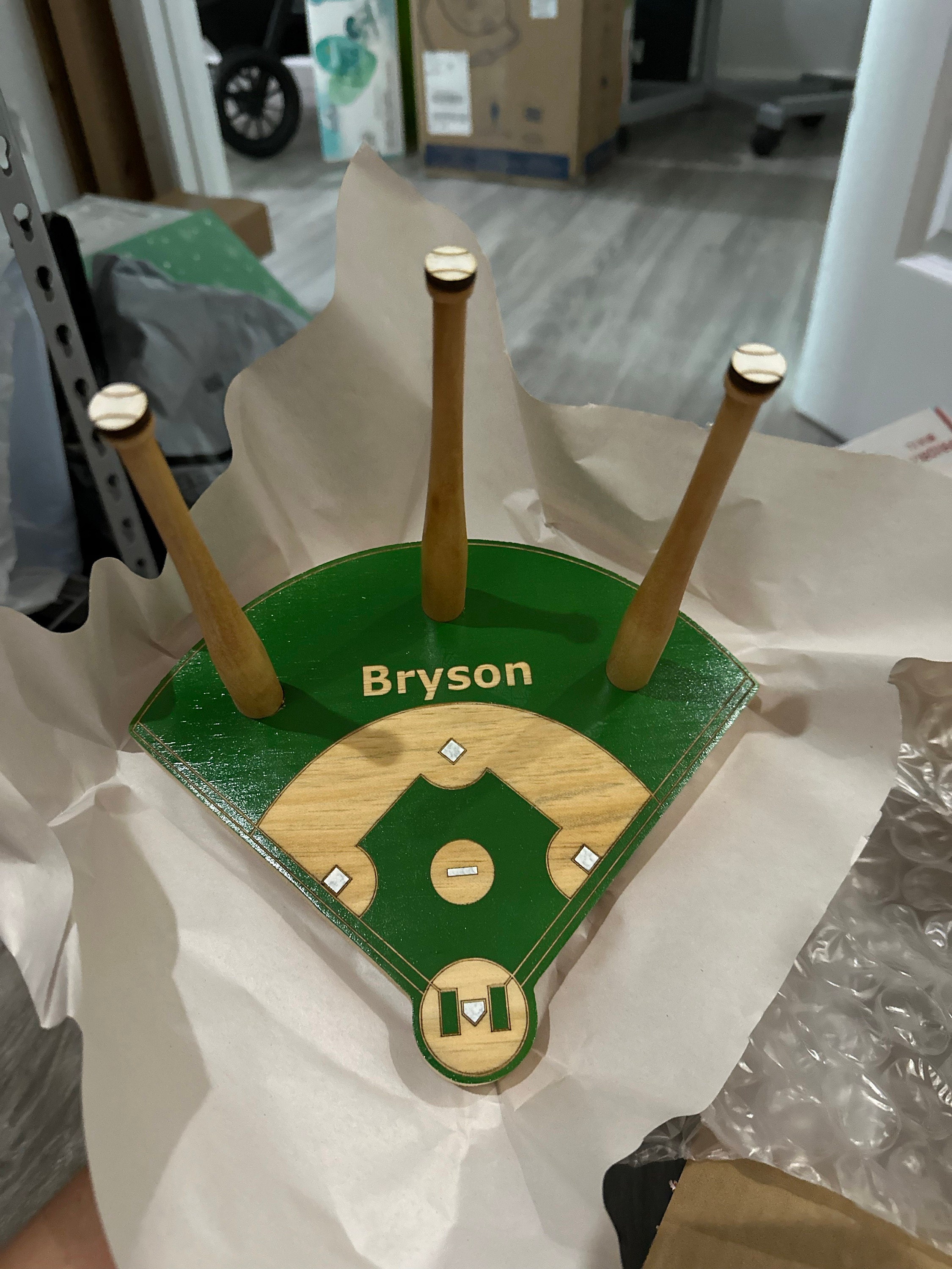 BASEBALL or SOFTBALL RING Holder + Tournament Ring Display + Championship Ring Rack + Customized Gift