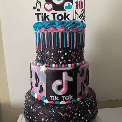 Custom Tik Tok Cake Topper/ Personalized Social Media - Etsy
