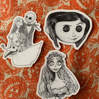 Coraline Sticker / Creepy Cute Horror Sticker / Laptop Sticker - Etsy