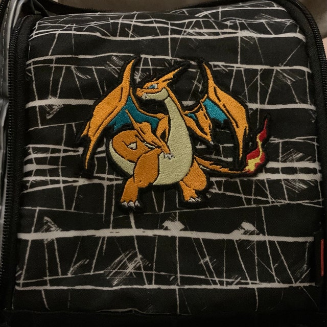 Mega Charizard X Patch Heat Transfer Pokemon Iron On Graphic Applique Apx  4.00