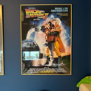 Back to the Future 2 Original Movie Poster Design, Wall Art Print