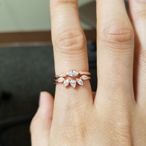 Rose Gold Marquise Ring, Roseandchoc Ring, Dainty Ring, Minimalist Ring ...