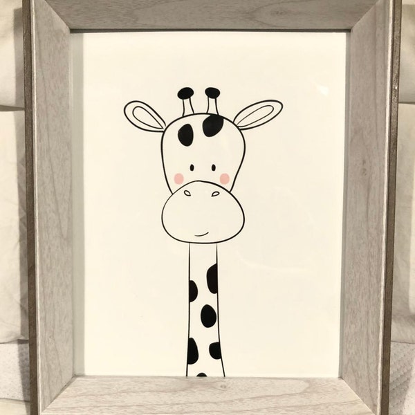 Giraffe Kinderzimmer Druck Kinder Wand Kunst Poster Kunst Kinderzimmer