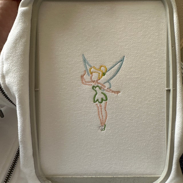 Tinker Bell Sketch Digital Embroidery Machine Design File