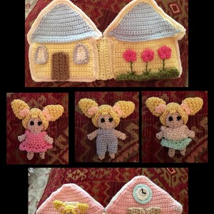 CROCHET TOY PATTERN: Emma and Her Dollhouse english Only - Etsy