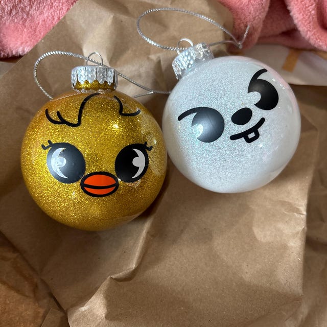 Straykids Skzoo Christmas Ornaments Kpop Christmas Decor Glitter