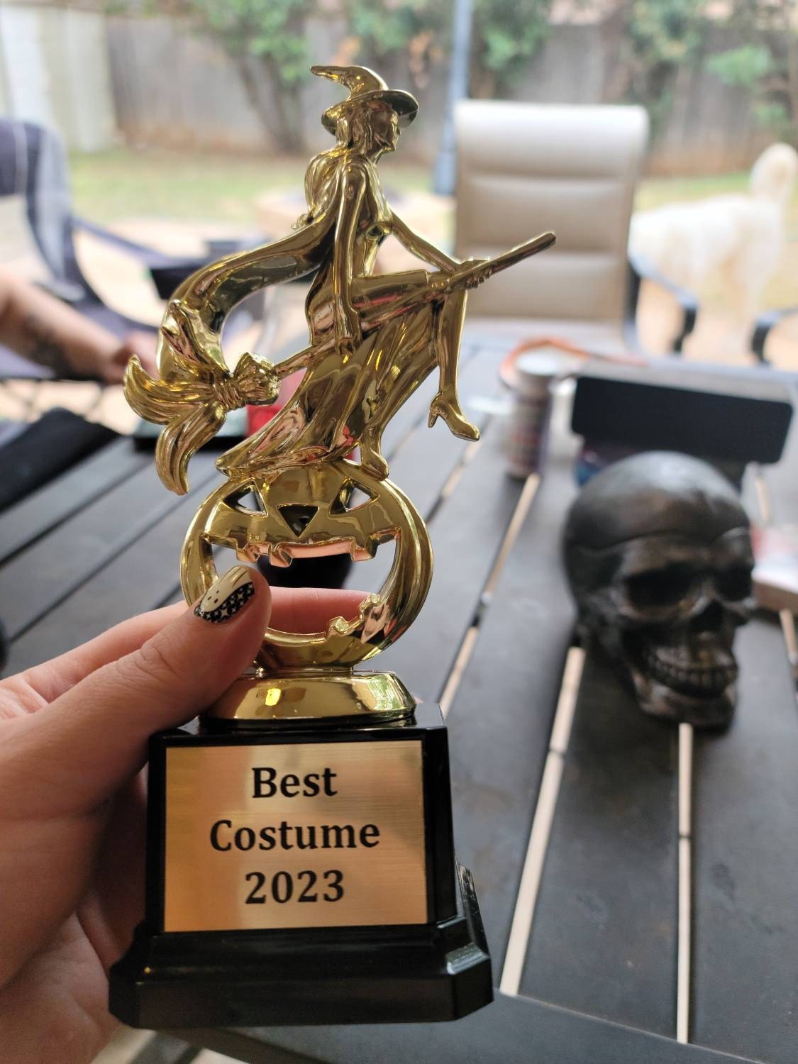 Halloween Trophy Costume Party Prize Free Engraving Halloween Party Favor