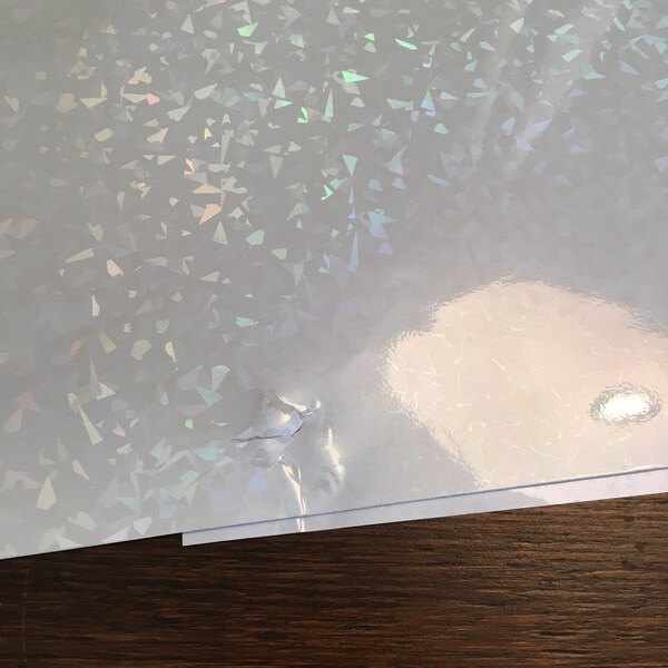 Stars Star Holographic Transparent Self Adhesive Film Large Sheet ...