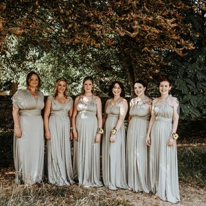 Buy Fossil Green Multiway Infinity Bridesmaid Dress for Weddings Online in  India - Etsy
