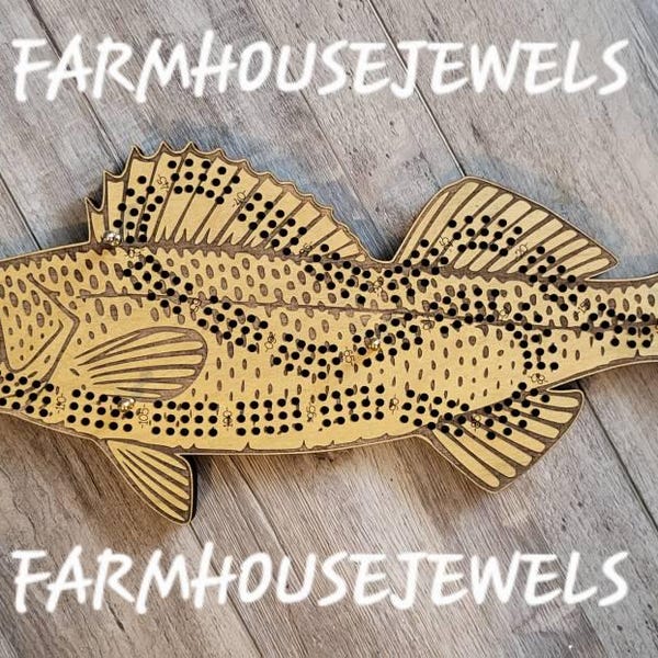 Walleye Cnc Router Files Walleye Fish Cribbage Pattern, SVG, Laser/cnc Cutting File - Etsy