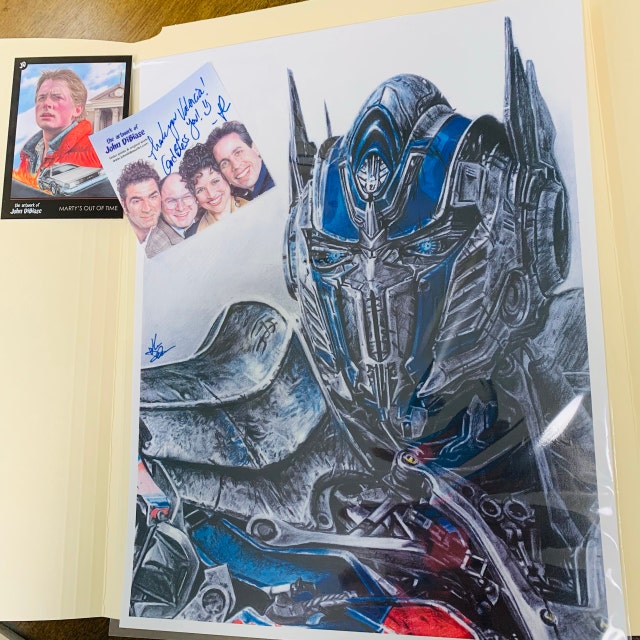 Drawing Print of Optimus Prime From Transformers: Age of