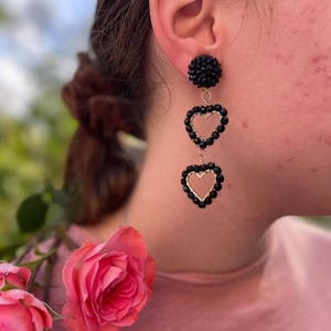 Atentuyi Orecchini Di Cristallo A Goccia Argento Antico Boho Lapadario Orecchini Gea Zingara - Foto 3