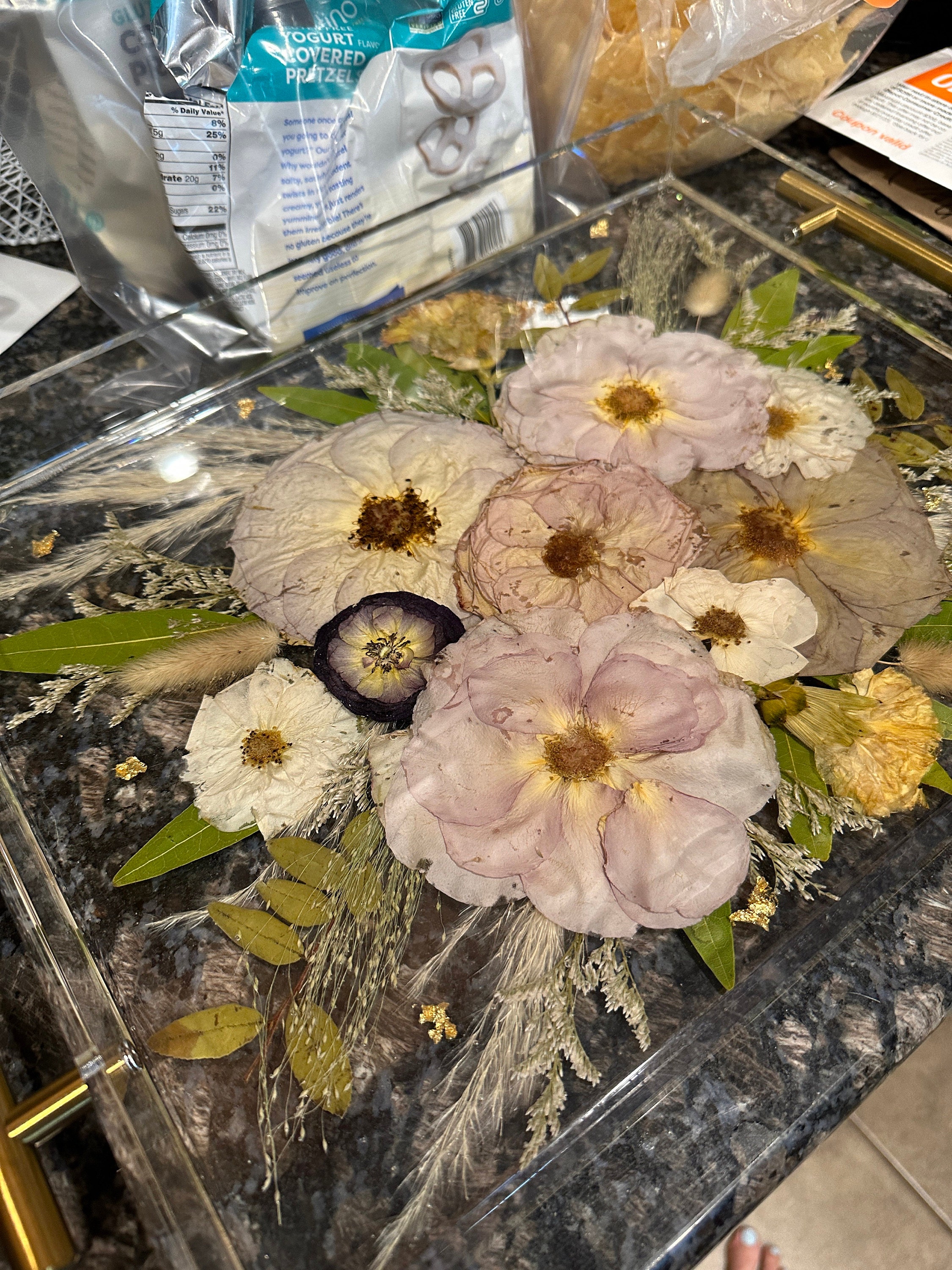 Preserved flowers from Ciera's etsy review
