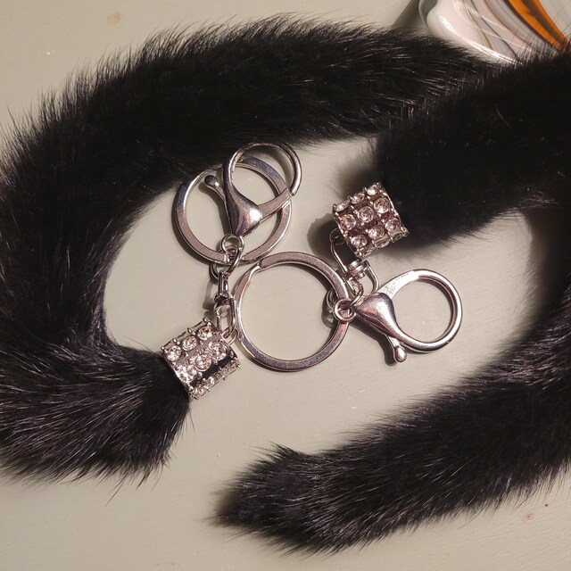 本物のミンクのしっぽ：柔らかい毛皮のアクセサリー、コスプレ用品（10