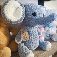 Anne the No Sew Elephant Crochet Pattern / Amigurumi Plushie PDF File ...