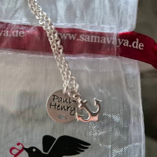 Chaîne De Baptême Ange Gardien – Dieu Vous Protège – Pendentif Argent Sterling 925 Rhodié + Chaîne Réglable 36/38 Cm