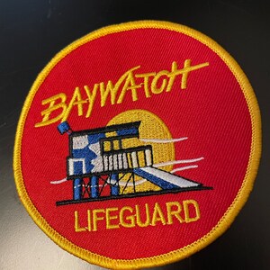 Bay Watch Life Guard Uniforme ricamata da cucire su ferro su patch ...