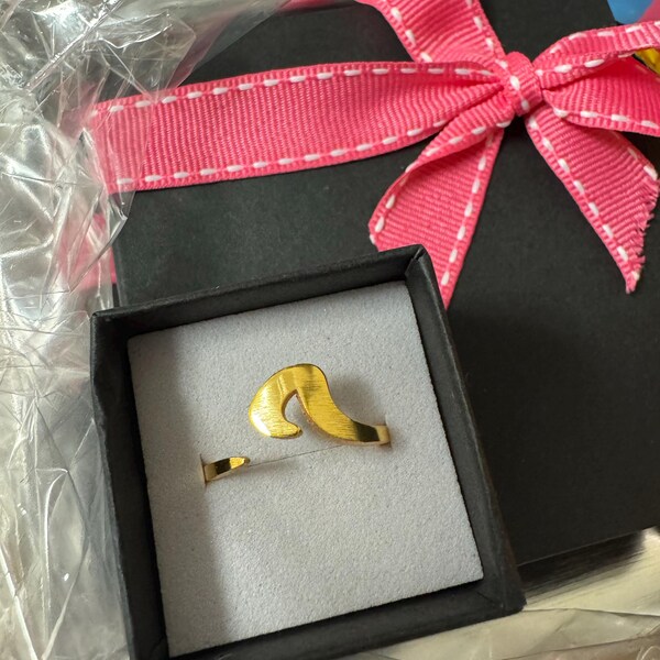 Adjustable Arabic Letter Ring - Ayn Letter (ع) Equivalent (A, I, O ...