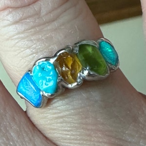 Customer photo from Aimee, Custom Raw Gemstone Mothers Ring