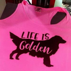 Golden Retriever Life is Golden SVG Filefunny Dog Lover - Etsy