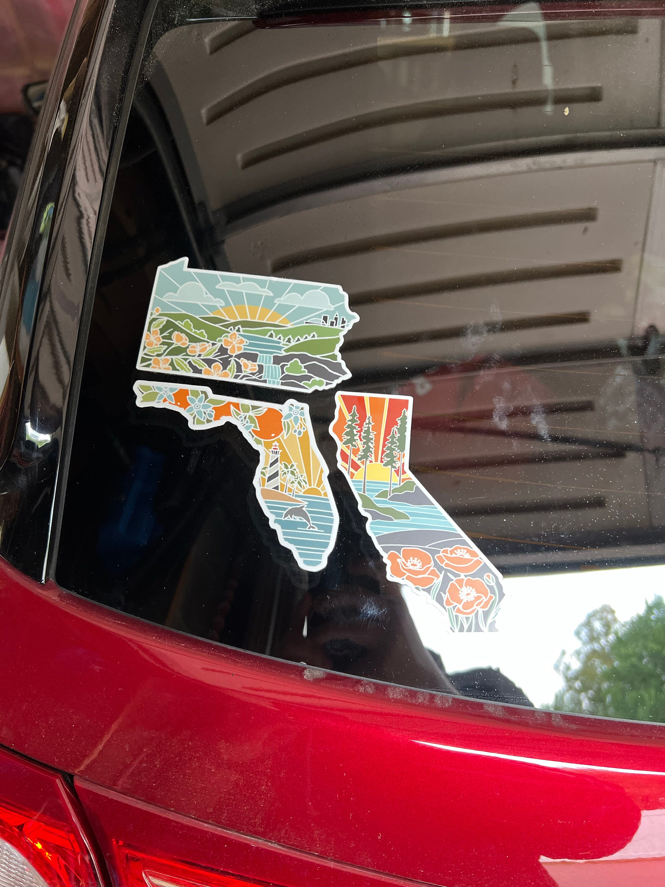 California Poppy Durable Sticker | High Quality Bumper Sticker | United States Vinyl Decal | Weatherproof Sticker | 3&quot;