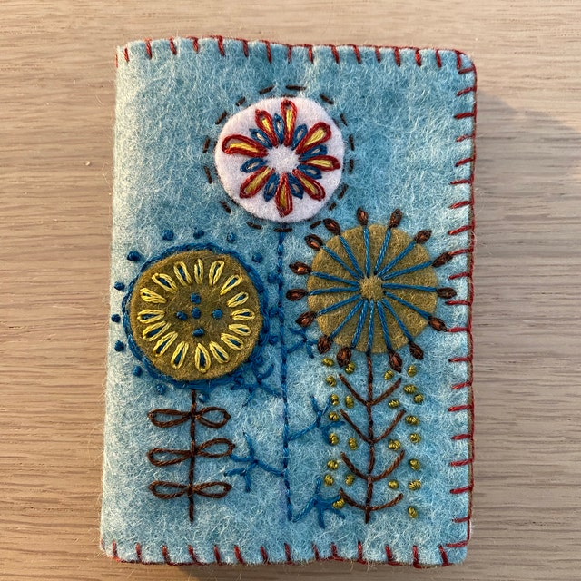 Embroidered Felt Needle Case Kit by Corinne Lapierre