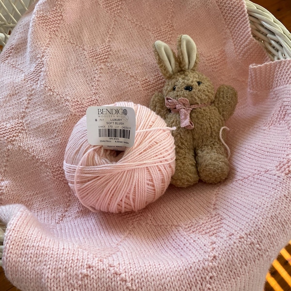 Heart to Heart Baby Blanket Knitting Pattern – Easy & Quick Knit ...