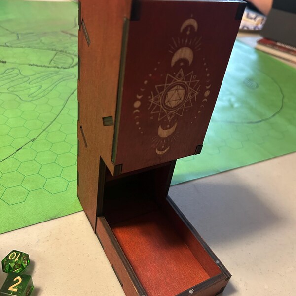 DM Screen Wood With Dice Towers, Dnd Dm Screen Magnetic, Initiative ...