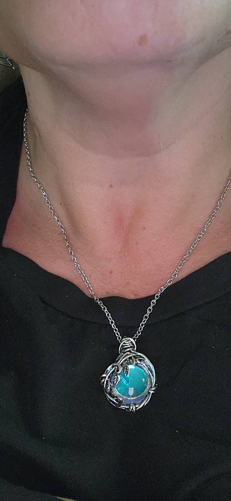 Witch’s Mirror Necklace | Hexenspiegel Protection Amulet From Dark Arts |  Wiccan Amulet | Alter Tool