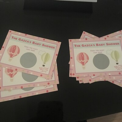 24 Personalized Baby Shower Game Cards What's in Your - Etsy