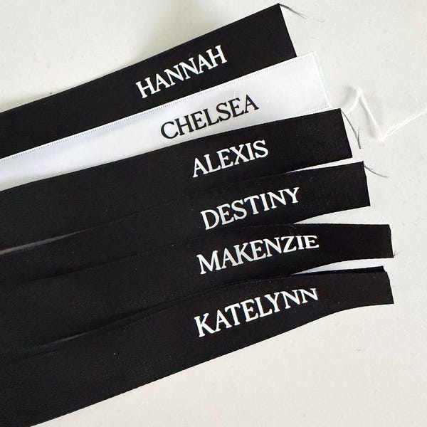 Ribbon Name Tag Place Card for Wedding Bridal Shower Christmas Party ...