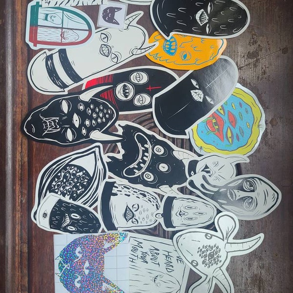 RANDOM Sticker Pack - Weatherproof Stickers - Etsy