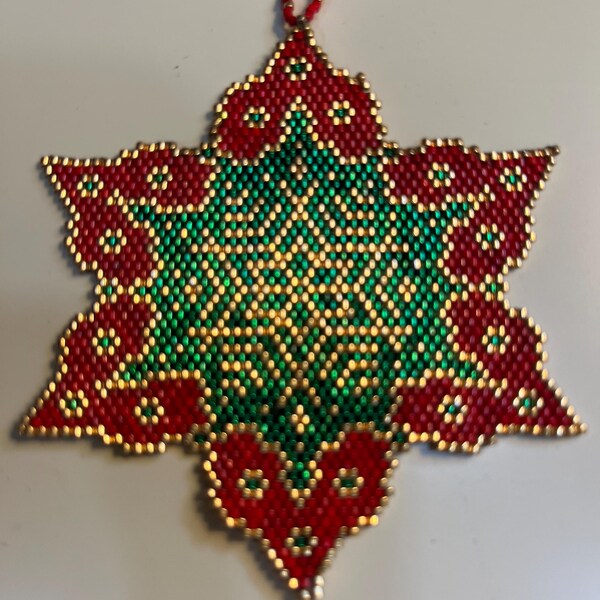 Peyote Stitch or Brick Stitch Santa Claus Pattern, Christmas Santa, PDF Beaded Pattern, Beaded ...