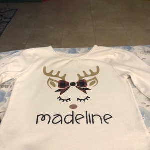 Reindeer Face Svg for Cricut Silhouette Iron on Christmas SVG for Boy ...