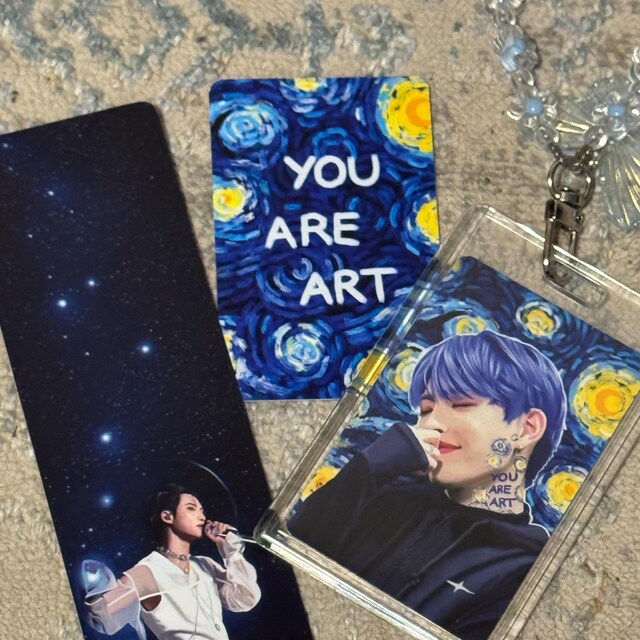 Ateez MATZ Photocard - Ateez Fanart Kpop Digital Art Photocards