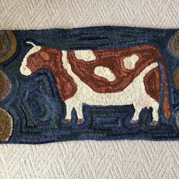 Rug Hooking PATTERN, Log Cabin & Sheep, 21.5 X 23.5, Primitive, Log ...