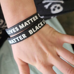 Jeugd Black Lives Matter Polsbandje Volwassen Baby & Extra Grote Maten Stickers Sieraden Armbanden ID- & Medische armbanden 