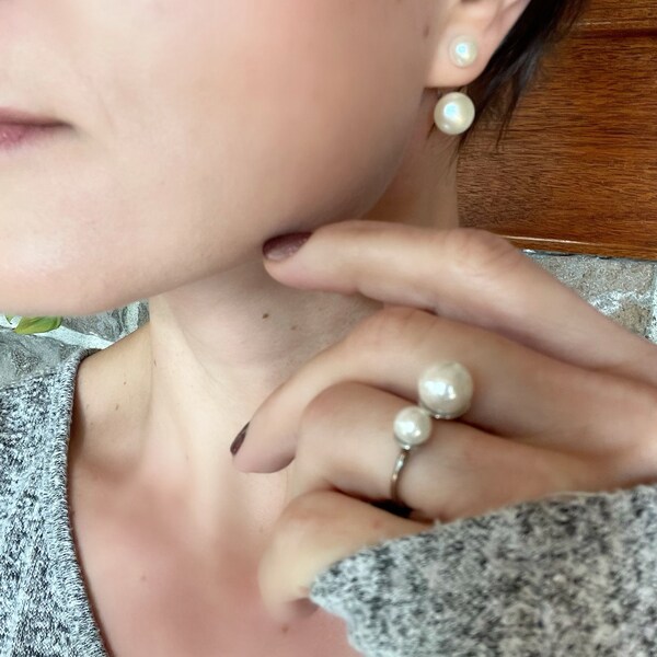 ABLE Caesar Open Pearl Ring main image 0