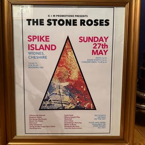 ストーン・ローゼズ スパイク・アイランド コンサート ポスター