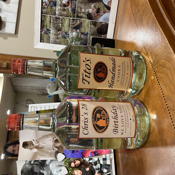 Custom Tito's Label - Etsy