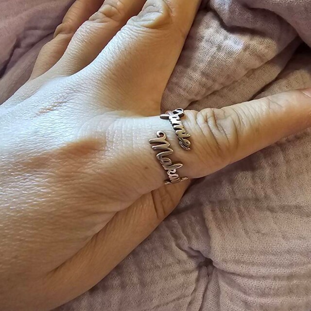 Ak on sale name ring