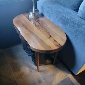 Natural Wood Coffee Table - Live edge Rustic Furniture for Living Decor - Handcrafted Reclaimed Farmhouse Centerpiece - Unique Side End