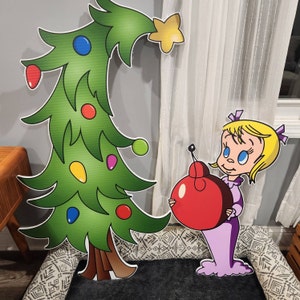 Huge Grinch Stealing Christmas Lights: 2 Piece Combo WHOVILLE - Etsy