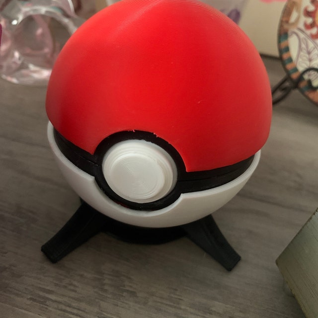 Pokeball with functional button – DiceworkFoundry