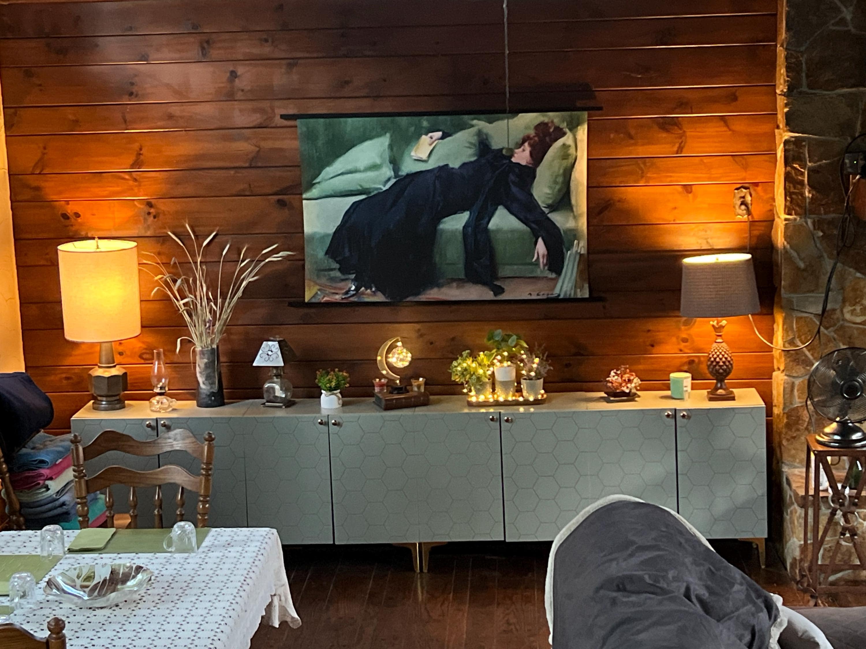 Decadent young woman after the dance Gift for friend Emerald green art Moody vintage portrait Ramon Casas Above sofa art High Quality print