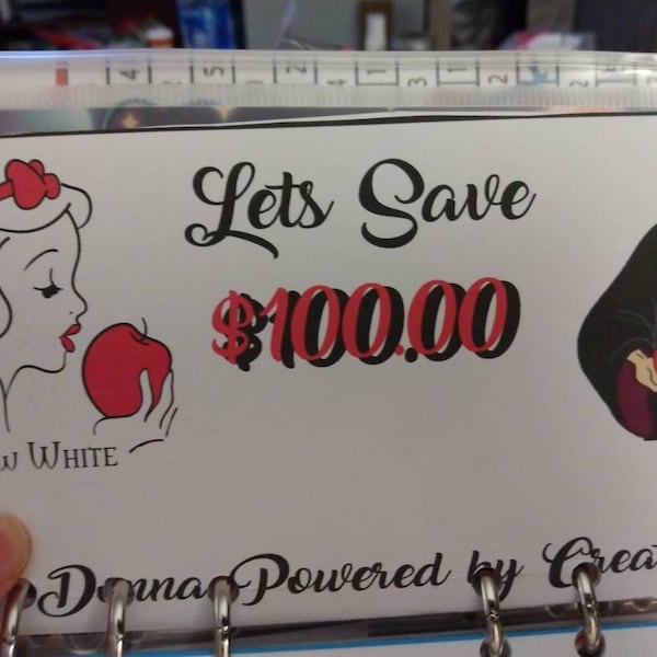 Donna Powered by Creativity Lets Save ENVELOPE Snow White Apple Saving ...