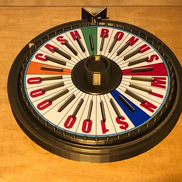 Wheel of Fortune the ORIGINAL BONUS ROUND Wheel - 6.73 Inches